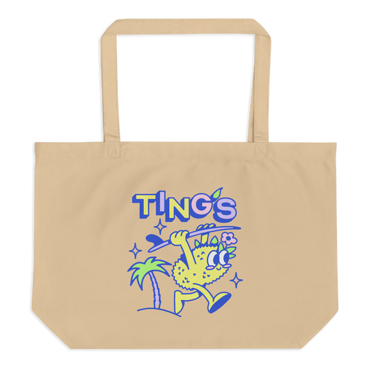 Ting's signature canvas tote front