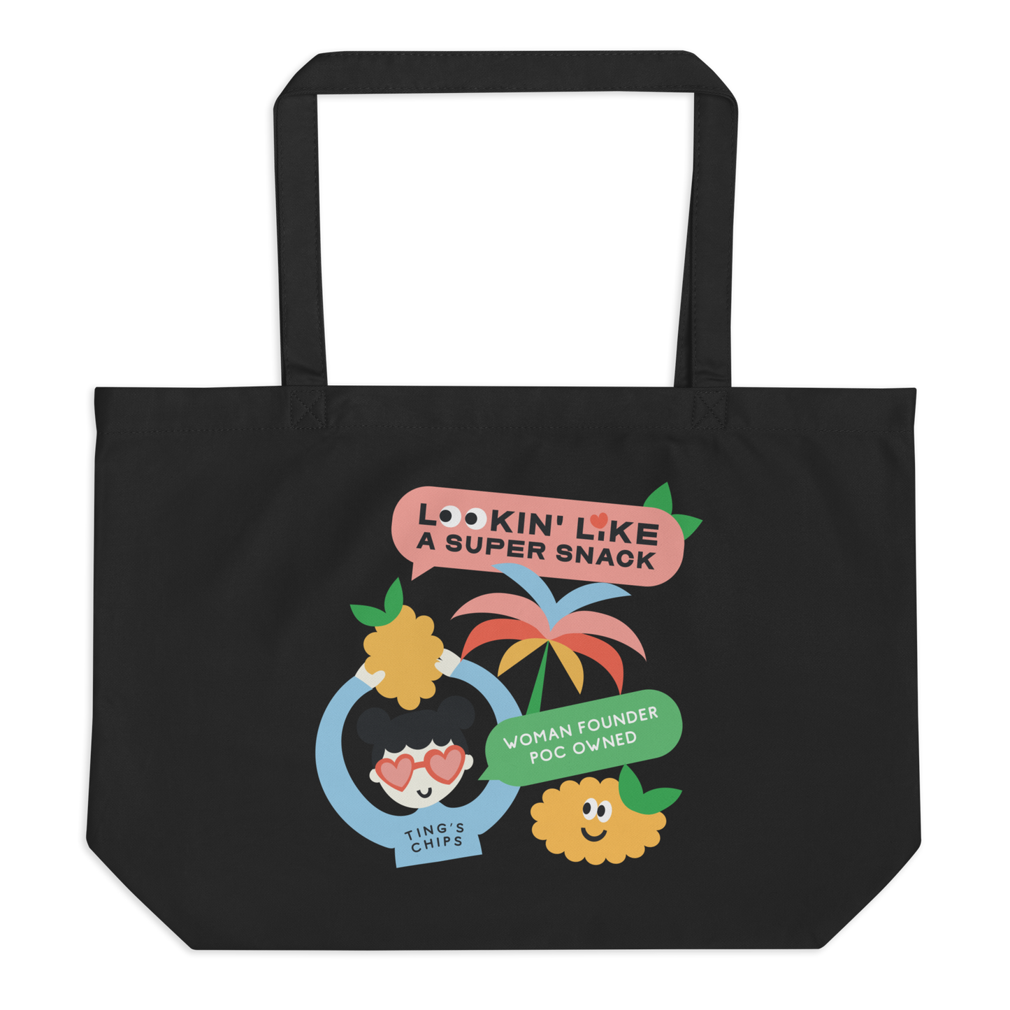 Ting's Tropical Decals Tote | Eco-Friendly