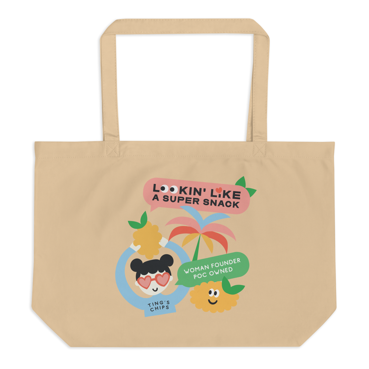 Ting's Tropical Decals Tote | Eco-Friendly