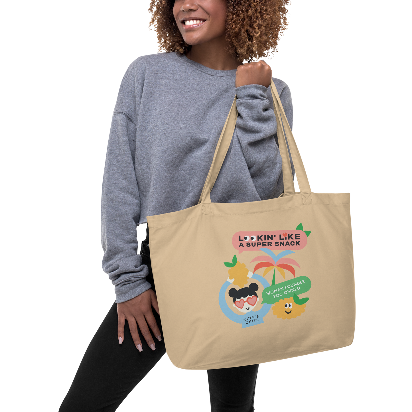 Ting's Tropical Decals Tote | Eco-Friendly