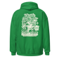 Ting's green unisex hoodie with Ting's logo on back