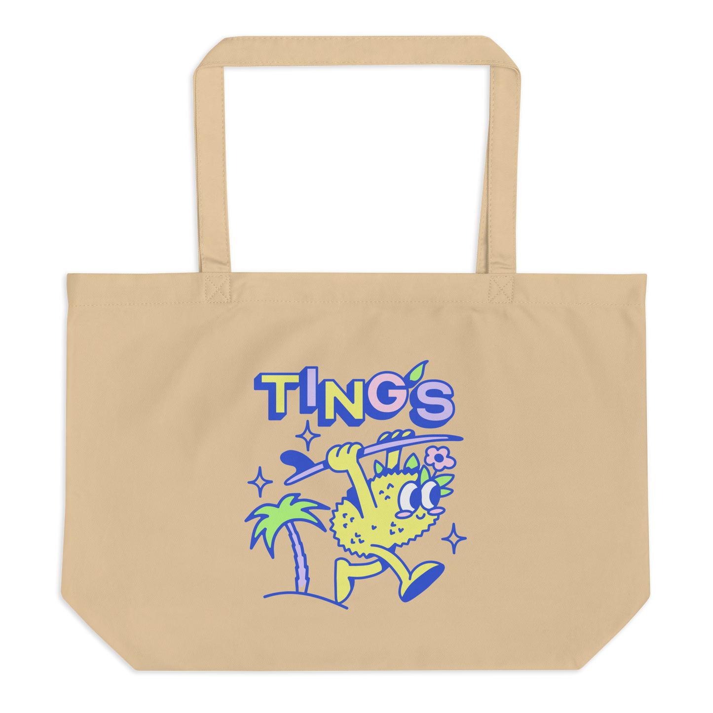 Ting's signature canvas tote front